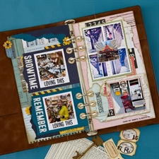Keepsake Studio Planner (Spellbinders) - Die Set Turn the Page / Torn Edges with Tag